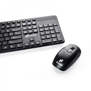 موس و کیبورد بی سیم ELEVEN مدل WK801 با حروف فارسی