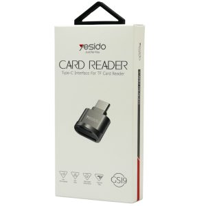 هاب و مدبل تایپ سی به مموری TF CARD یسیدو YESIDO OTG CARD READER TYPE-C GS19