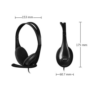 هدست سیم دار ایفورتک مدل HEADSET A4TECH HS-9